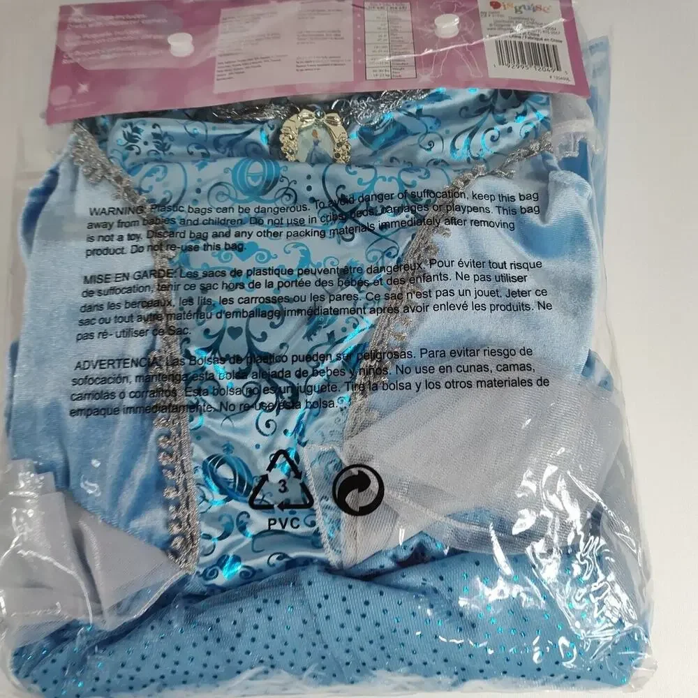 Disney Princess Cinderella‎ Halloween Costume Girl Size 4 - 6X Adaptive Dress